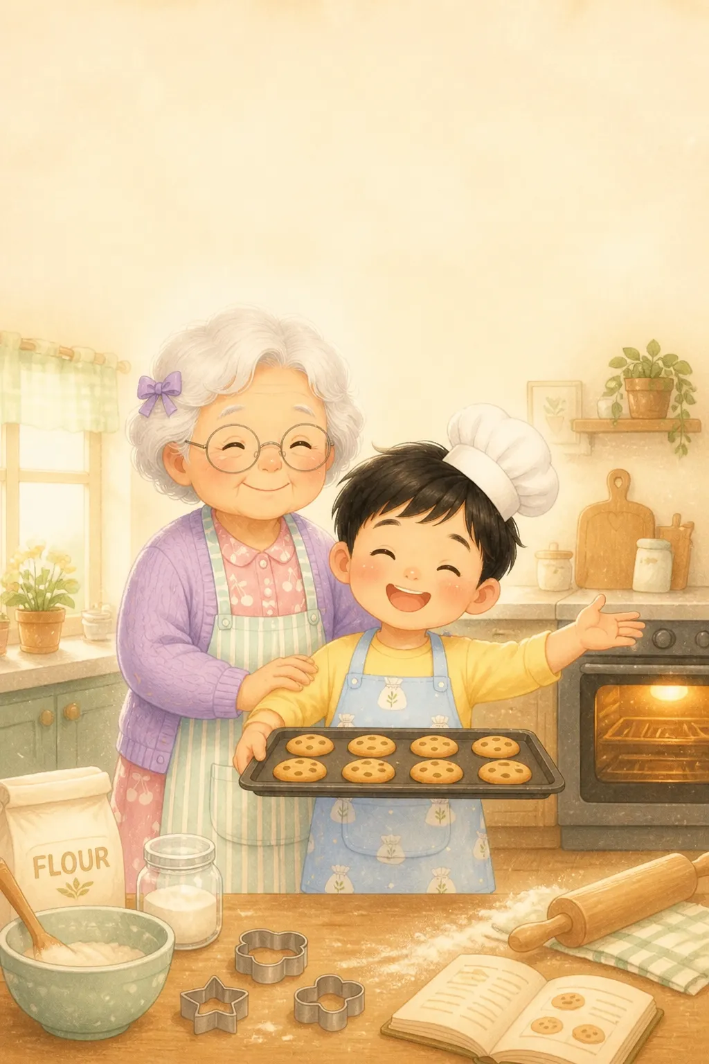 할머니 댁의 맛있는 명절 — 도토리책방 AI 동화