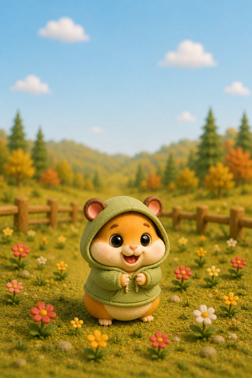 볼록이가 아장아장 걸어요.