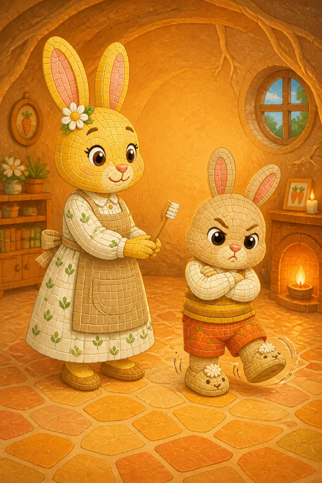 "싫어요, 싫어요!"
토토가 발을 동동 굴러요.