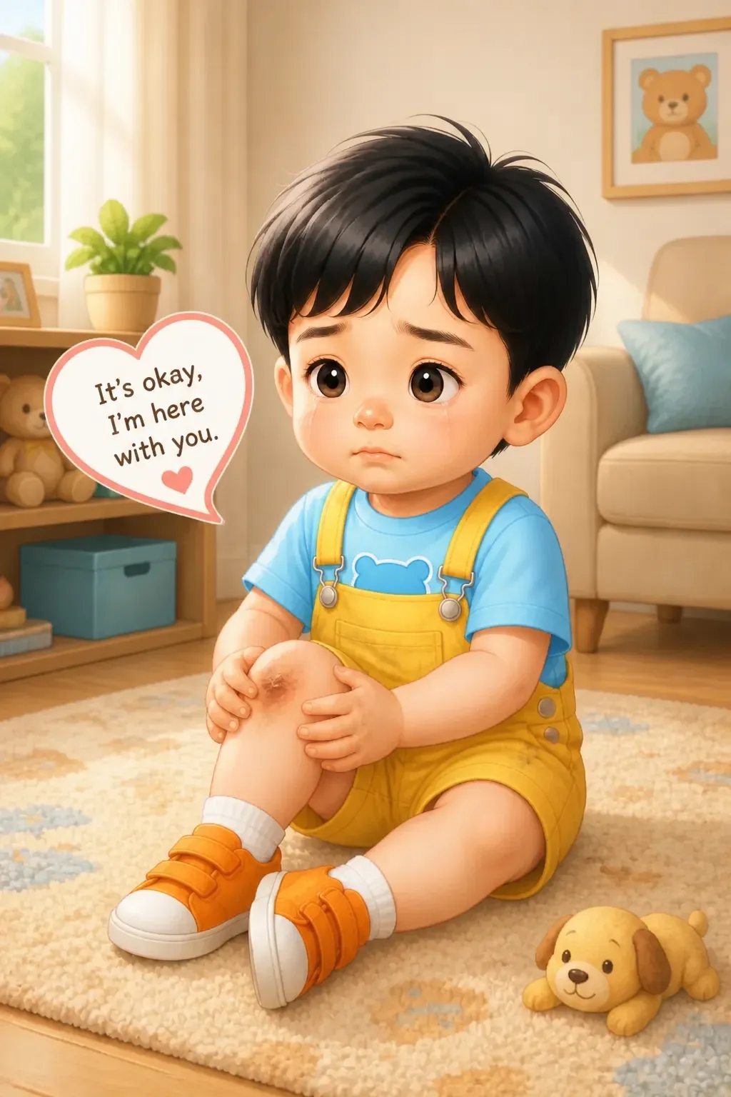 아플 때 눈물이 나요.

눈물이 '나 아파요!' 하고 말해 줘요.