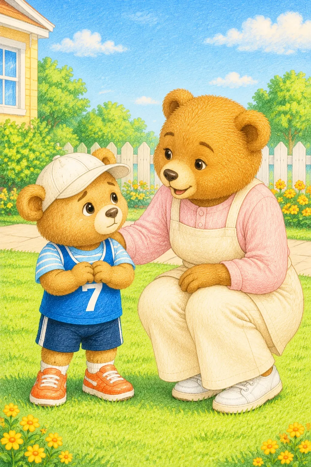 '포포야, 이건 엄마 아빠가 준비한 선물이야.' 엄마가 웃으며 말했어요.