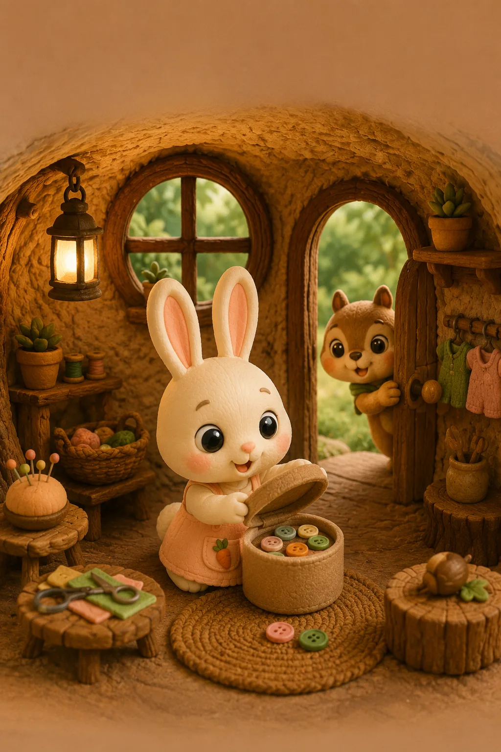 단추를 달 거예요.