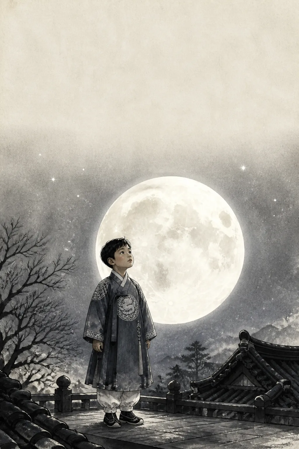 달님께 드리는 백일 기도 — 도토리책방 AI 동화